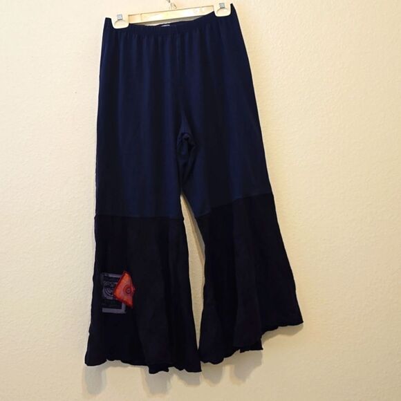 Blue Fish Wide Leg Lagenlook Pants - Navy - Picture 1 of 9